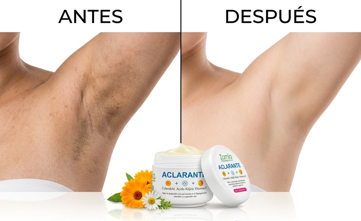 Crema Aclarante Zamia con Caléndula y Ácido Kójico